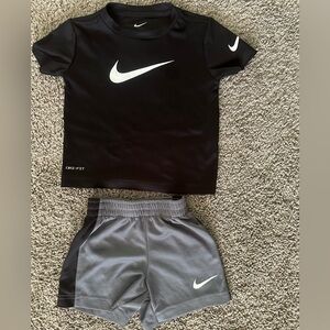 Nike Black and Gray Kids Set